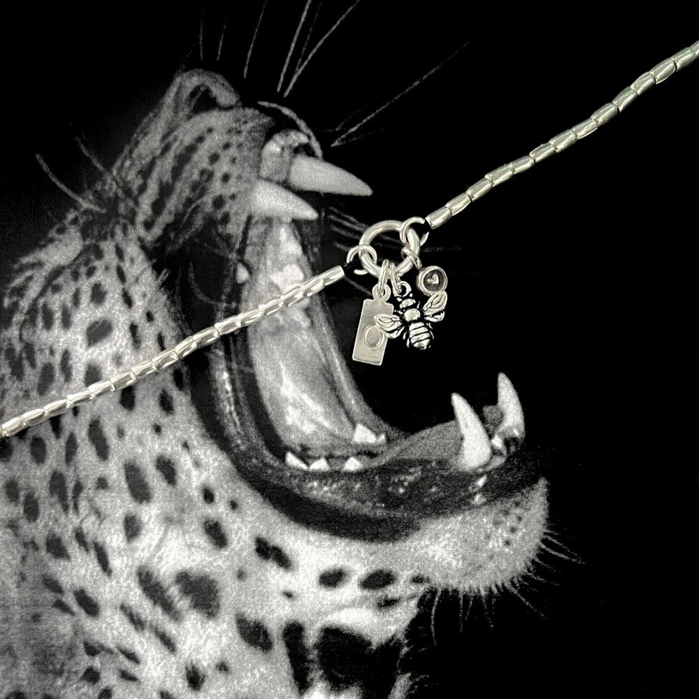 Hill Tribe Silver Beaded Charm Necklace