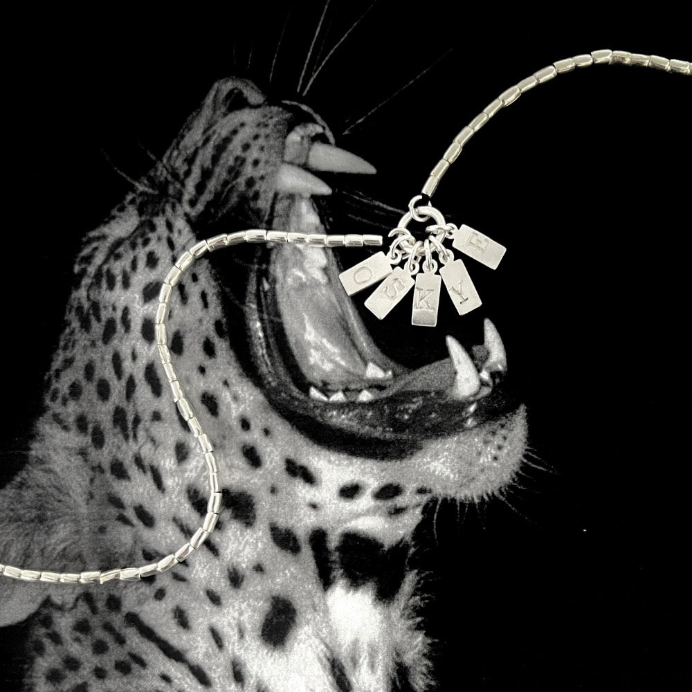 Hill Tribe Silver Beaded Charm Necklace