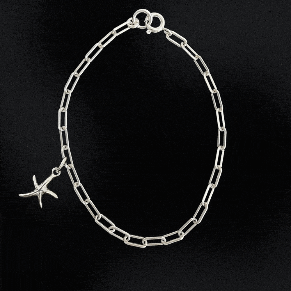 Sterling Silver Bracelet - Small Paperclip Chain