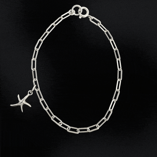 Sterling Silver Bracelet - Small Paperclip Chain