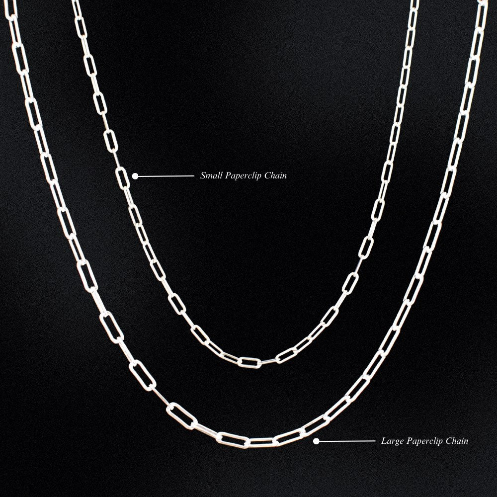 Introducing the ultimate accessory for personalisation: the customisable necklace! Our small paperclip chain offers a delicate and stylish look that will elevate any outfit. But the best part is that you get to choose your own charm!