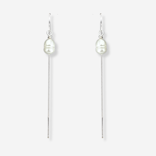 Freshwater Pearl Threader Earrings