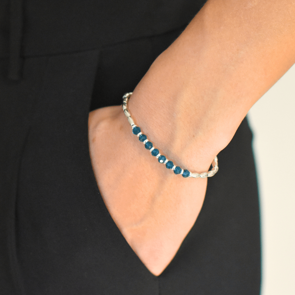 Essence beaded silver necklace store