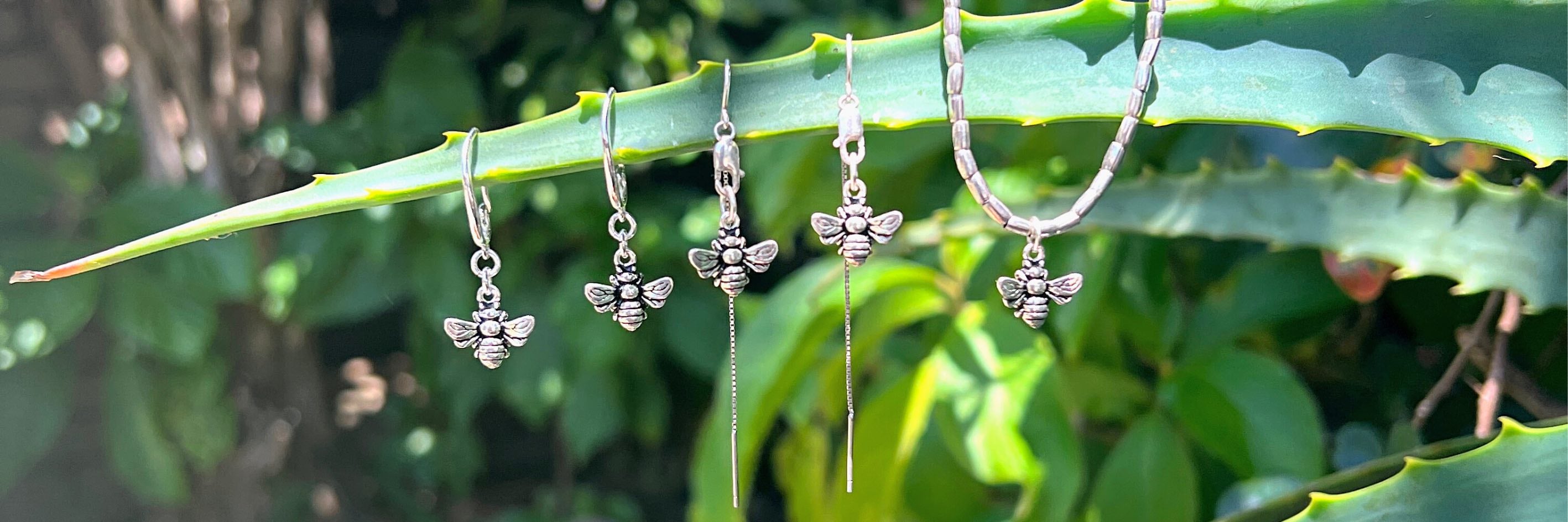 handmade sterling silver jewellery australia womens mens necklaces bracelets earrings oskye jewellery Honey bees